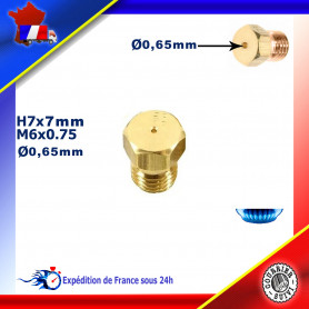 Injecteur gaz ou gicleur gaz de 0,65mm pour cuisinière STOVES